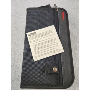 Fellows 64 CD Holder Car‎ Carrying Case Compact Disc Storage Travel Bag Zip Up